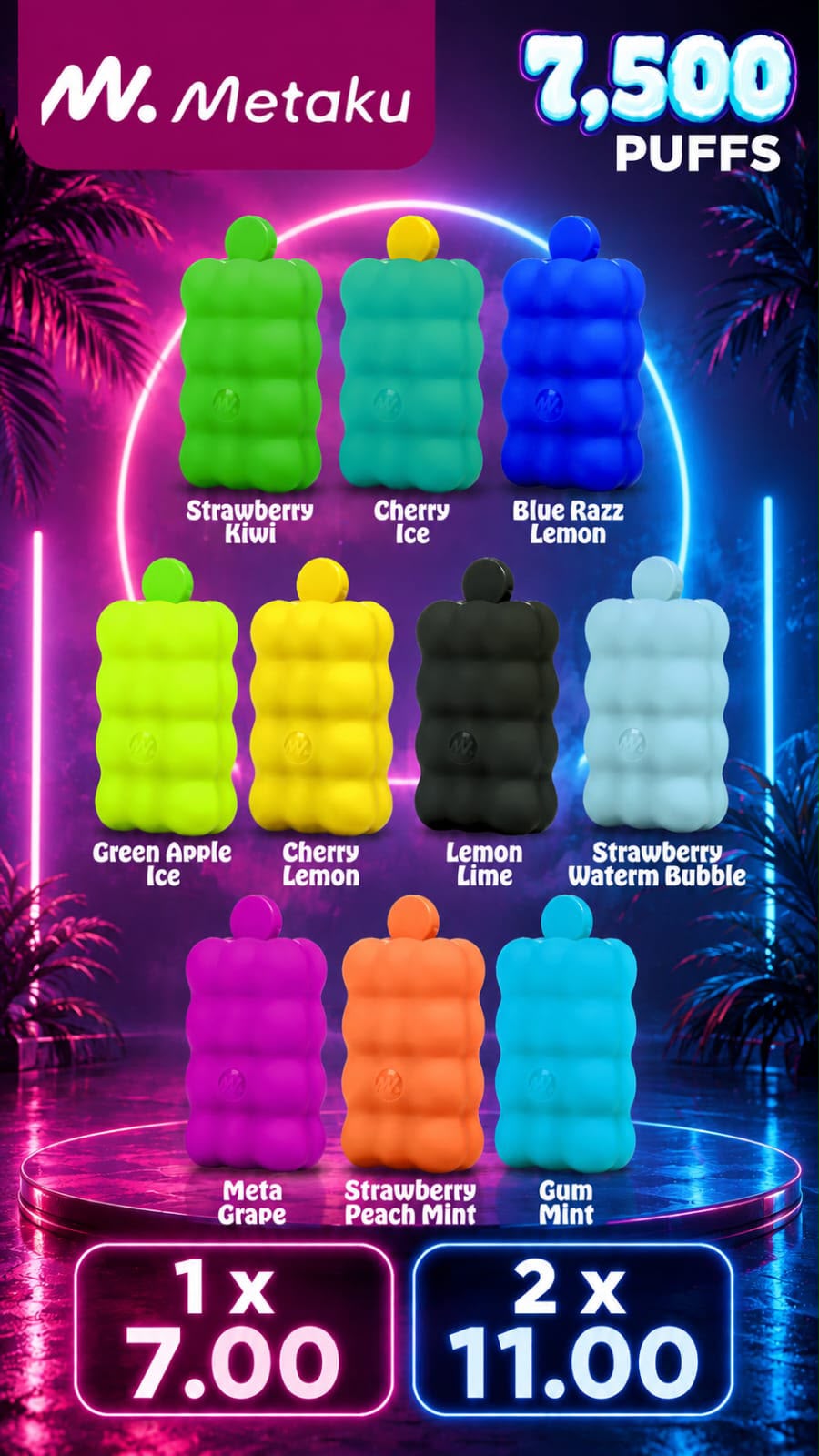 Metaku Spongie 7.500 Puffs