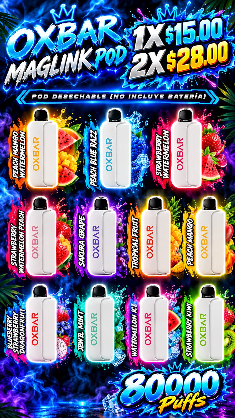 Oxbar Maglink Pod 80k (repuesto)