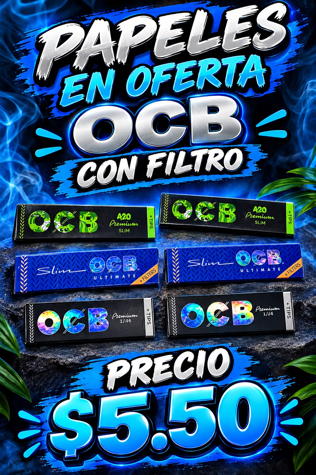 Papeles Ocb con Filtro