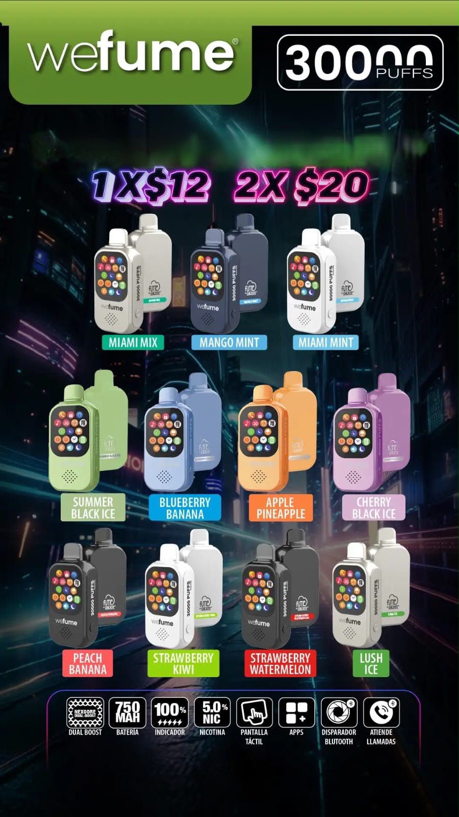 WeFume 30,000 Puffs
