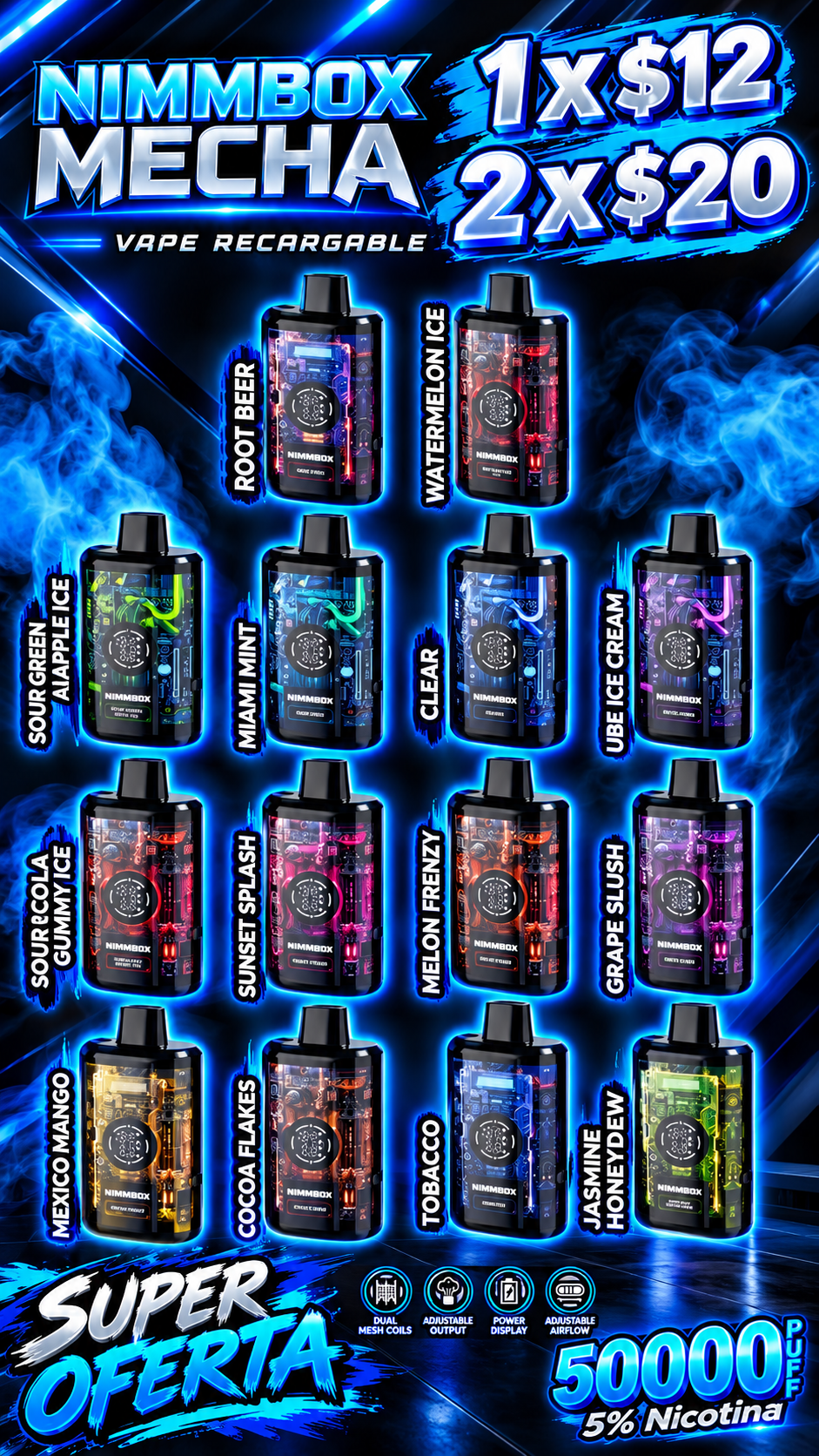 Nimmboxx Mecha 50.000 Puffs