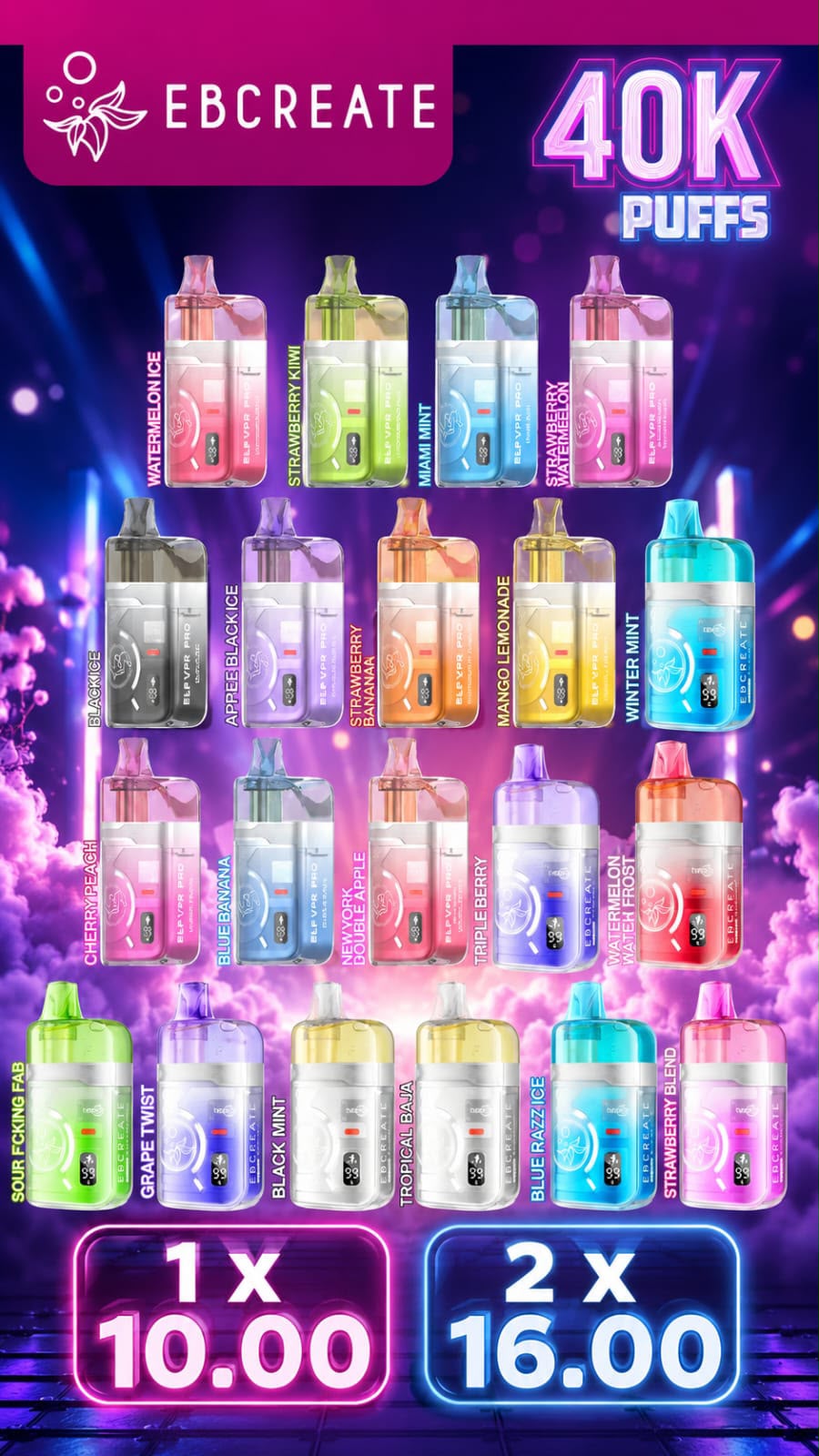 Ebcreate BCPro 40.000 puffs